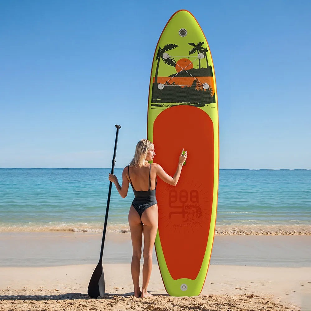 π Ride the Wave Anywhere with Our Standing Inflatable Surfboard! πββοΈπ¨