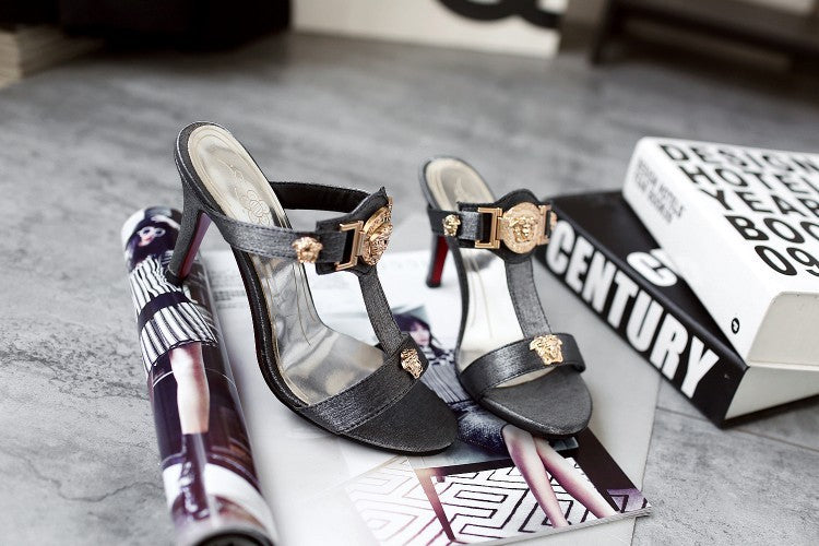 New High Heel Sandals And Slippers Toe Stiletto Sandals