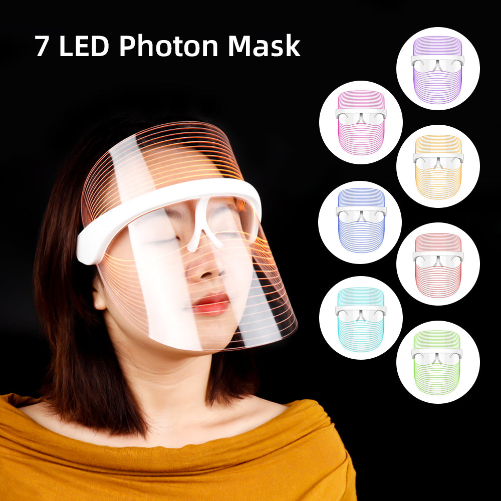 Blue Red Light Therapy Mask for Acne and Wrinkles