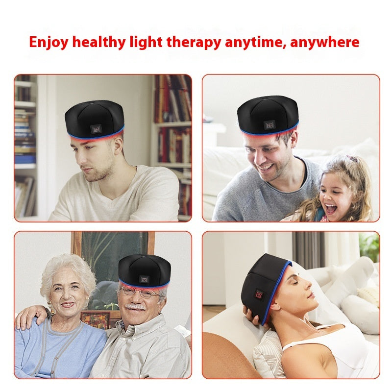 Infrared Phototherapy Cap Red Light Hair Growth Device Pulse Three Gear Adjustment