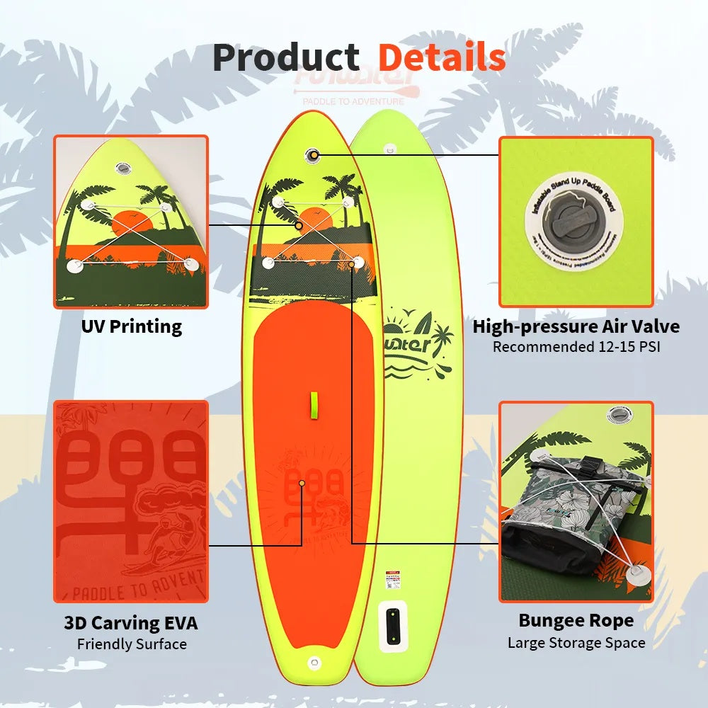 π Ride the Wave Anywhere with Our Standing Inflatable Surfboard! πββοΈπ¨