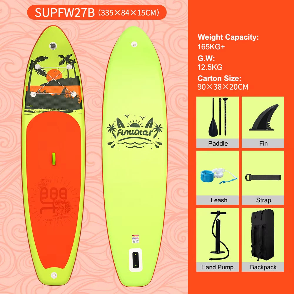 π Ride the Wave Anywhere with Our Standing Inflatable Surfboard! πββοΈπ¨