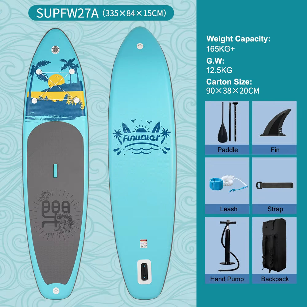 π Ride the Wave Anywhere with Our Standing Inflatable Surfboard! πββοΈπ¨