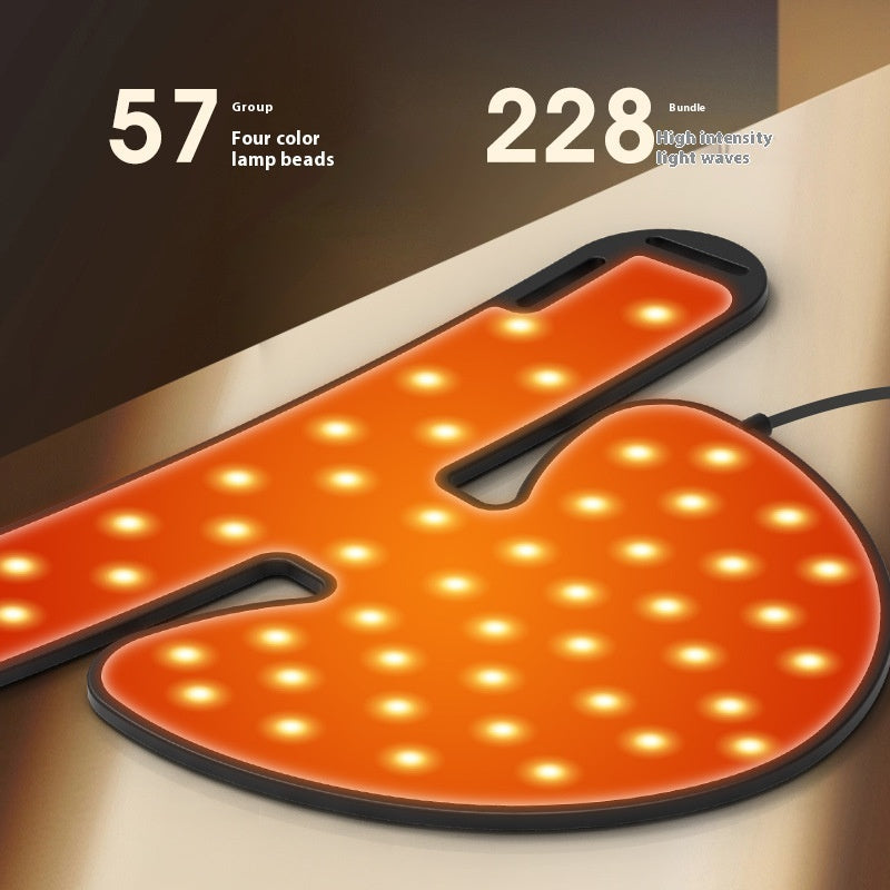 Neck Silicone Mask Led Red Blue Light Beauty Skin Rejuvenation