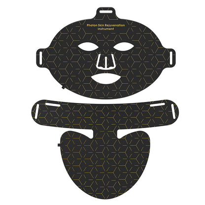 Neck Silicone Mask Led Red Blue Light Beauty Skin Rejuvenation