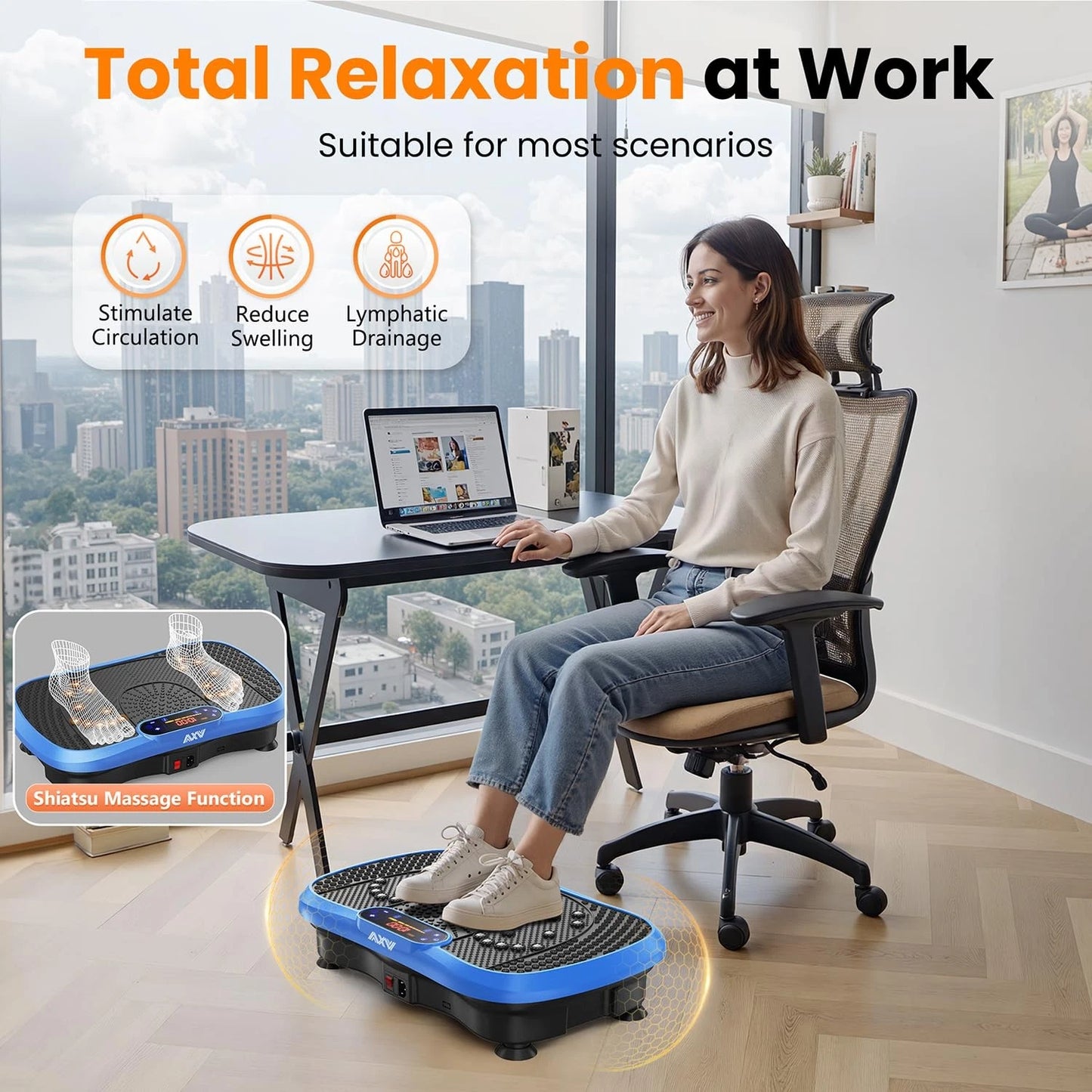 AXV Full Body Vibration Fitness Plate