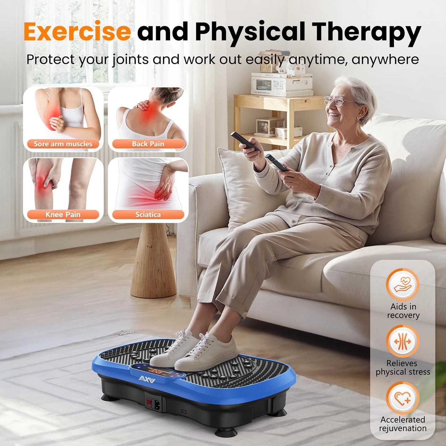AXV Full Body Vibration Fitness Plate
